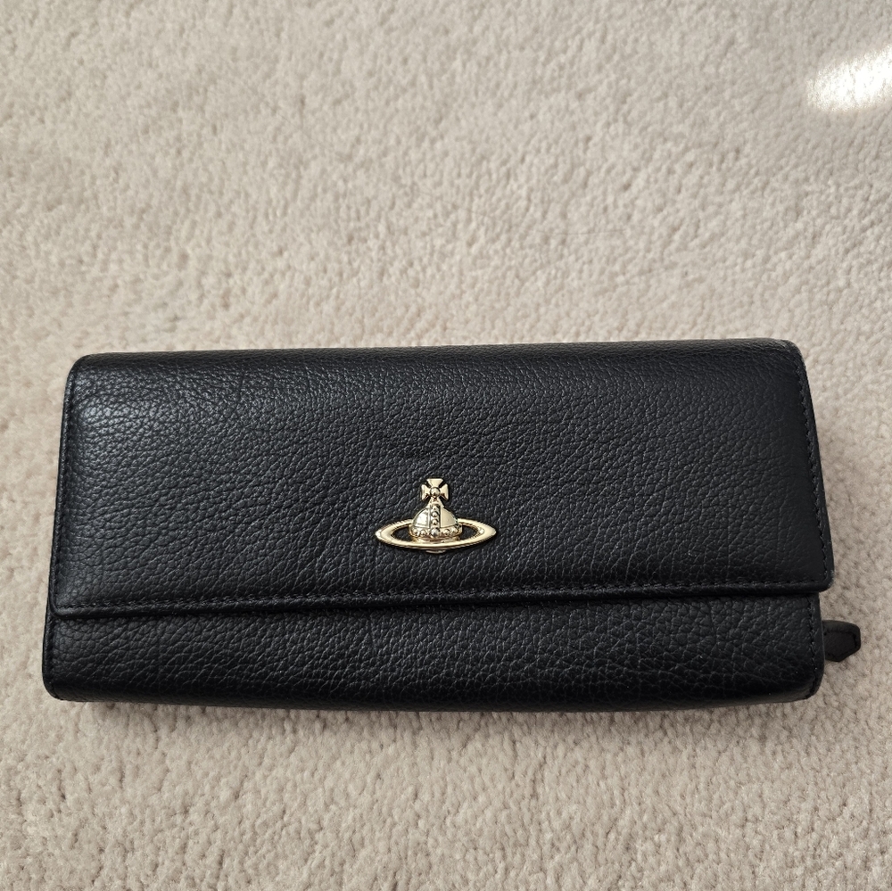 Vivienne Westwood Black Leather Wallet
